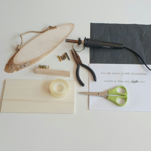 benodigdheden houtbranden