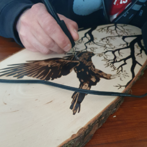 pyrografie en tekenen
